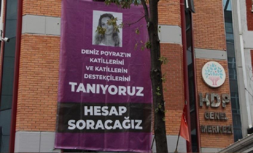 HDP önünde provokasyona tepki: Deniz Poyraz’ın katilini getiremezsiniz