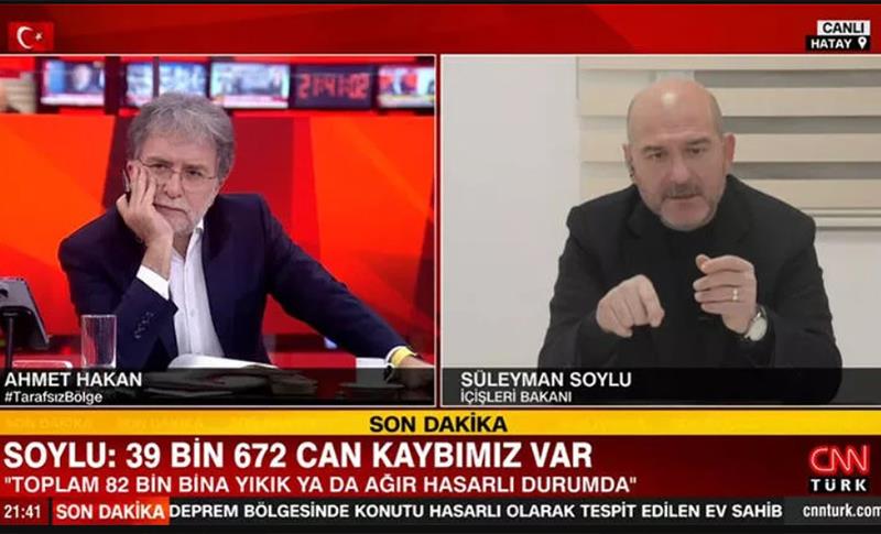 DEPREMDE VEFAT SAYISI: 39 BİN 672'YE YÜKSELDİ