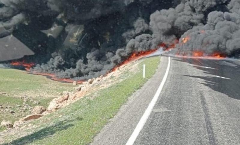 LI ŞIRNEXÊ TANKÊRA NEFT LÊ BARKIRÎ QEZA KIR! 1 MIRÎ, 5 BIRÎNDAR