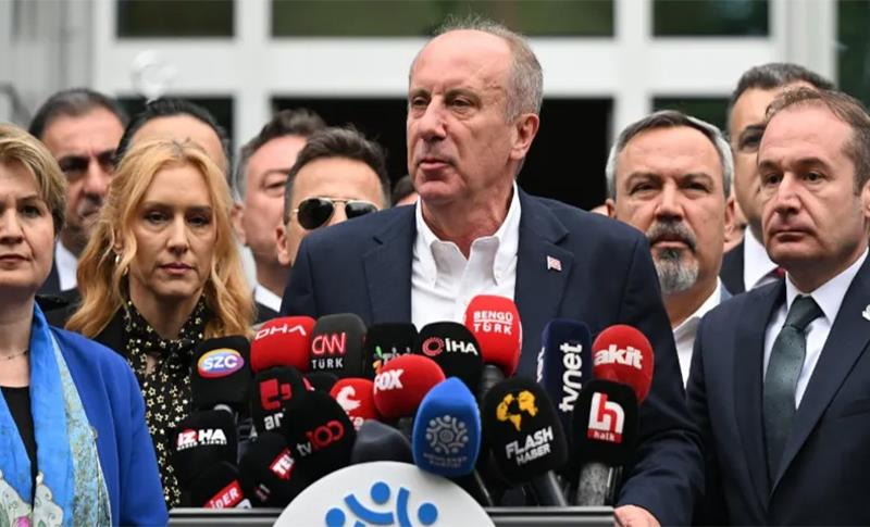 MUHARREM İNCE, CUMHURBAŞKANI ADAYLIĞINDAN ÇEKİLDİ