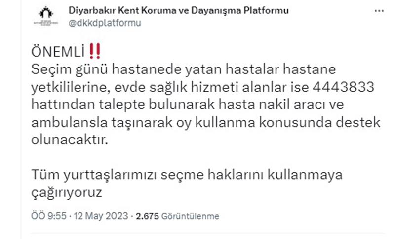 DKKDP YATAN HASTALARA OY KULLANMALARI İÇİN DESTEK VERECEK