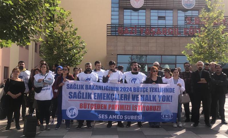 “BÜTÇE KANUNU TEKLİFİNDE SAĞLIK EMEKÇİLERİ VE HALK YOK”