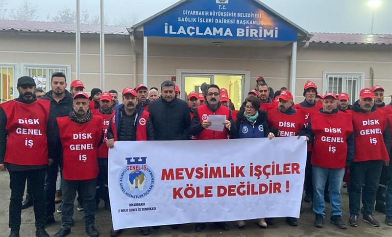 GENEL-İŞ DİYARBAKIR: MEVSİMLİK İŞÇİLER KÖLE DEĞİLDİR