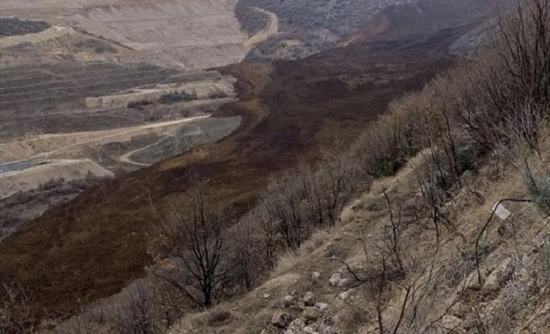 ERZİNCAN’DA ALTIN MADENİNDE TOPRAK KAYMASI MEYDANA GELDİ