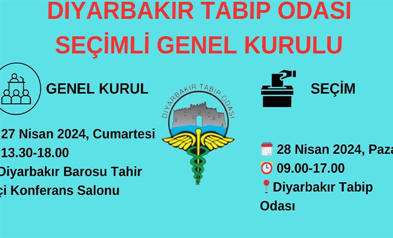 DİYARBAKIR TABİP ODASI OLAĞAN GENEL KURULU YAPILDI