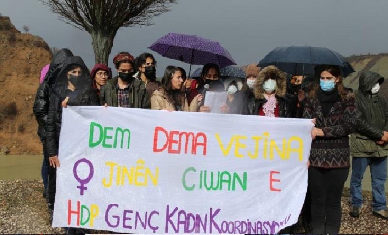 HDP'DEN GÜLİSTAN DOKU’NUN KAYBOLDUĞU YERDE 8 MART ETKİNLİĞİ