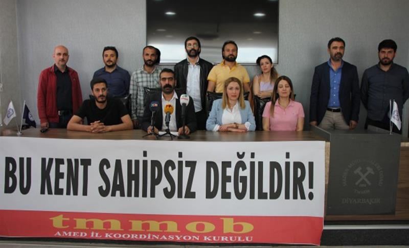 TMMOB DİYARBAKIR: KAMUSALLIĞI HİÇE SAYAN TÜM PLANLARA İTİRAZ EDECEĞİZ