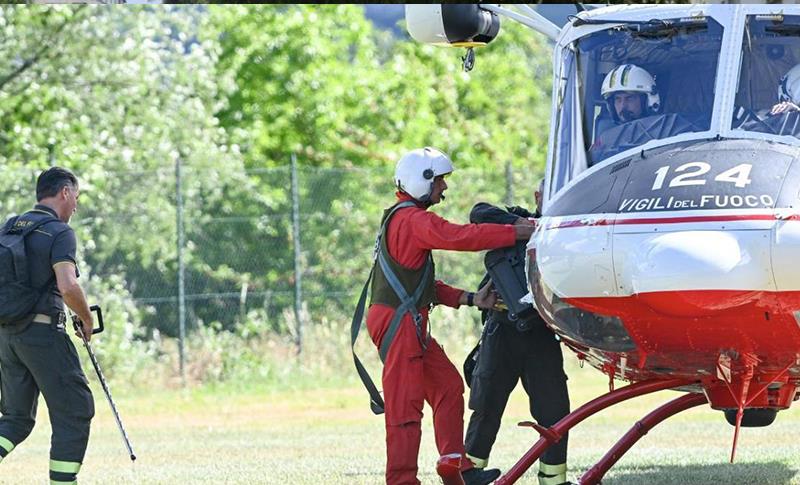 İTALYA'DA HELİKOPTER KAZASINDA 4'Ü TÜRK 7 KİŞİNİN CANSIZ BEDENİNE ULAŞILDI