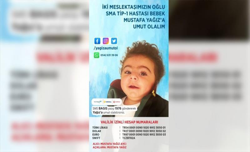 7 BARO BAŞKANI: ÇİÇEK YERİNE SMA’LI AVCI’YA DESTEK OLUN