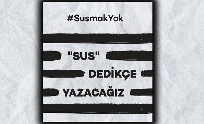 GAZETECİLER, ‘SANSÜR YASASI’NA KARŞI AYAKTA! #SUSMAKYOK